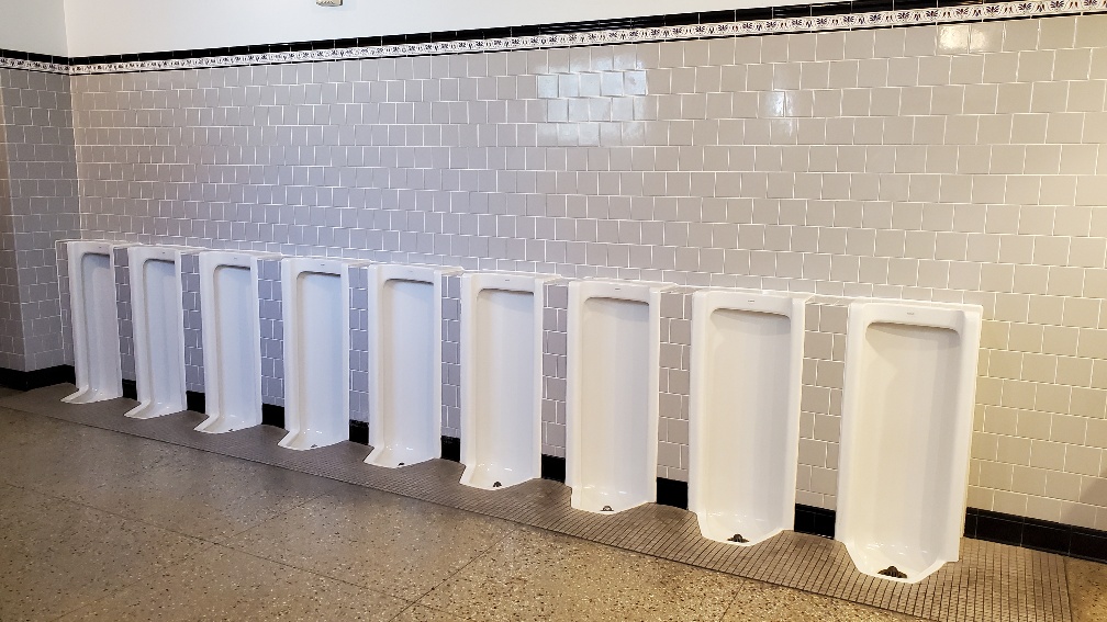 Before men's room renovation