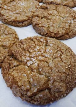 Ginger molasses cookies